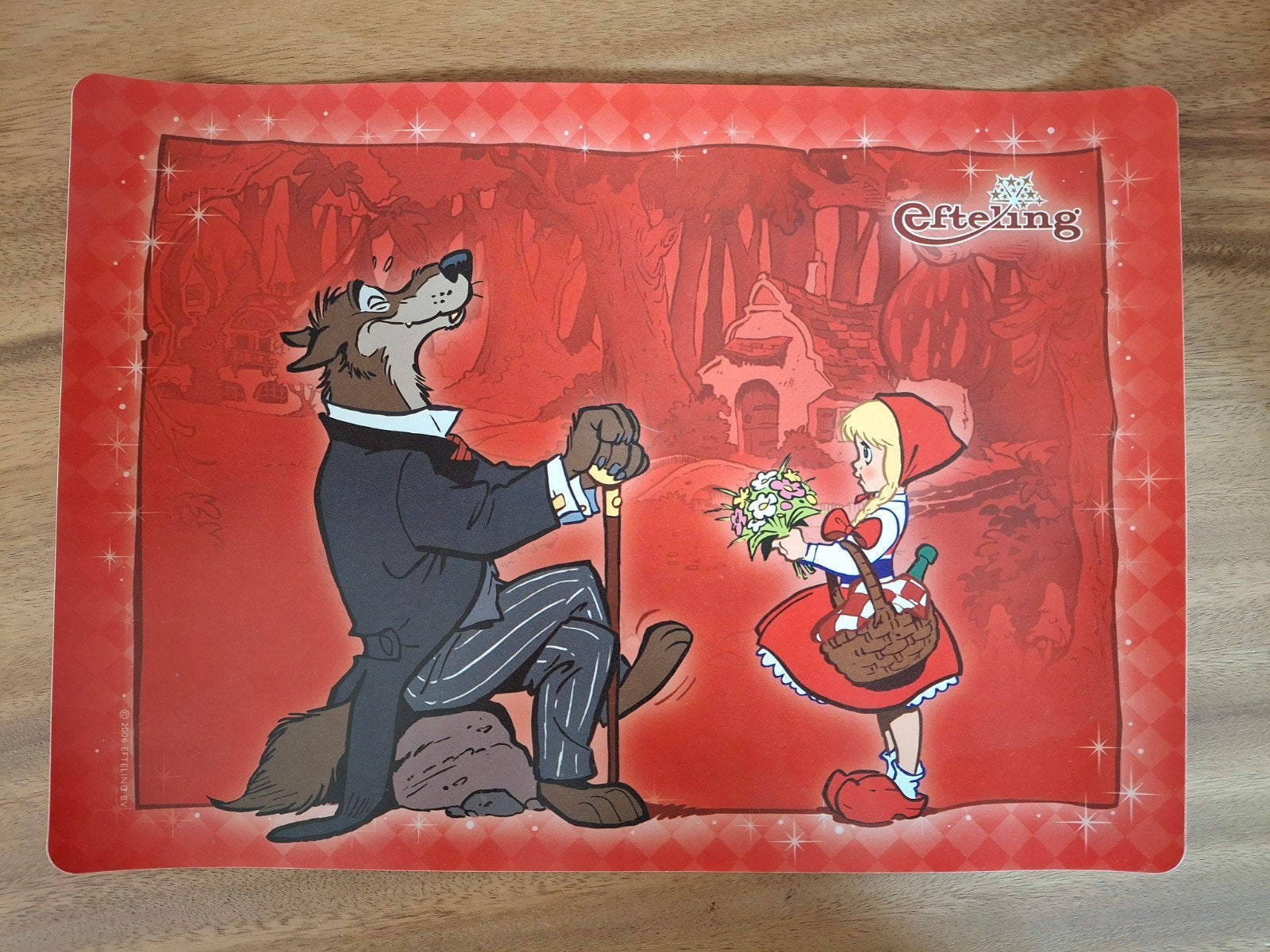 Efteling sprookjes placemat Roodkapje en de wolf, Verzamelen, Efteling, Nieuw, Gebruiksvoorwerp, Ophalen of Verzenden