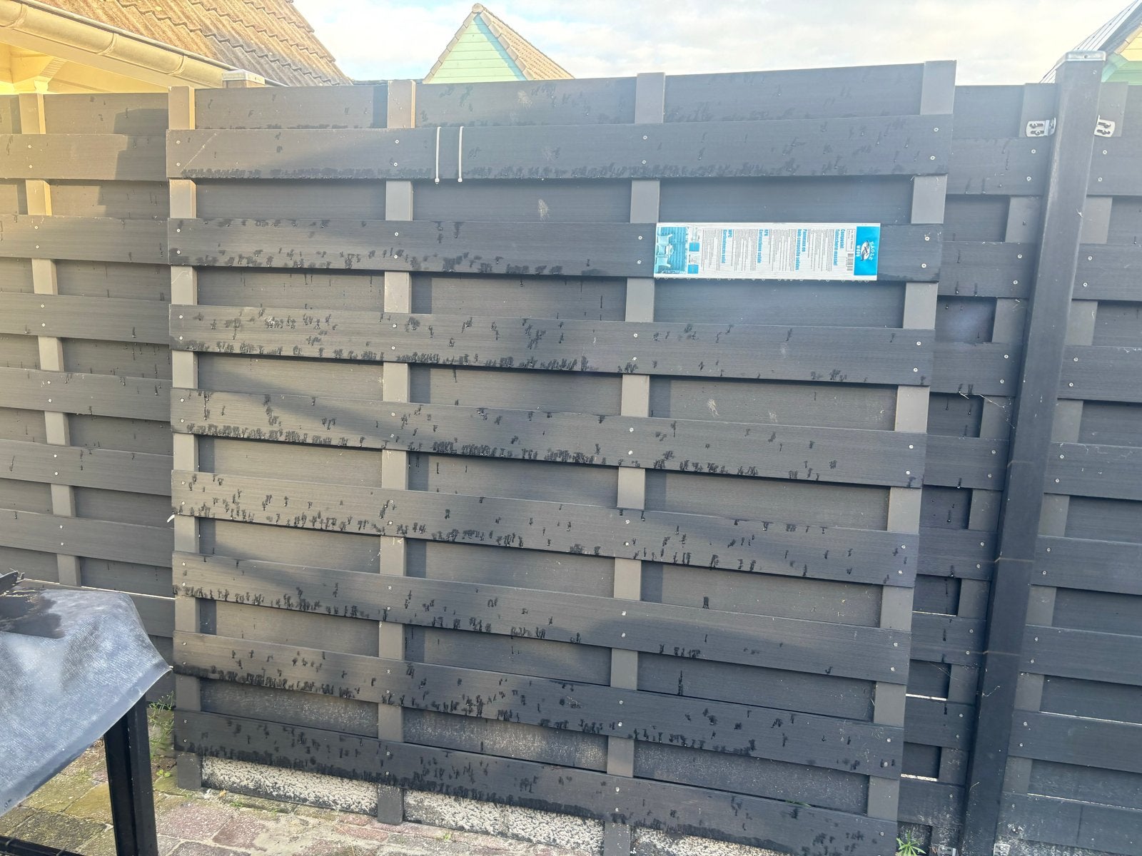 Schutting over - WPC Composiet Tuinscherm Massief, Ophalen, Overige materialen, 3 tot 6 meter, 1 tot 2 meter