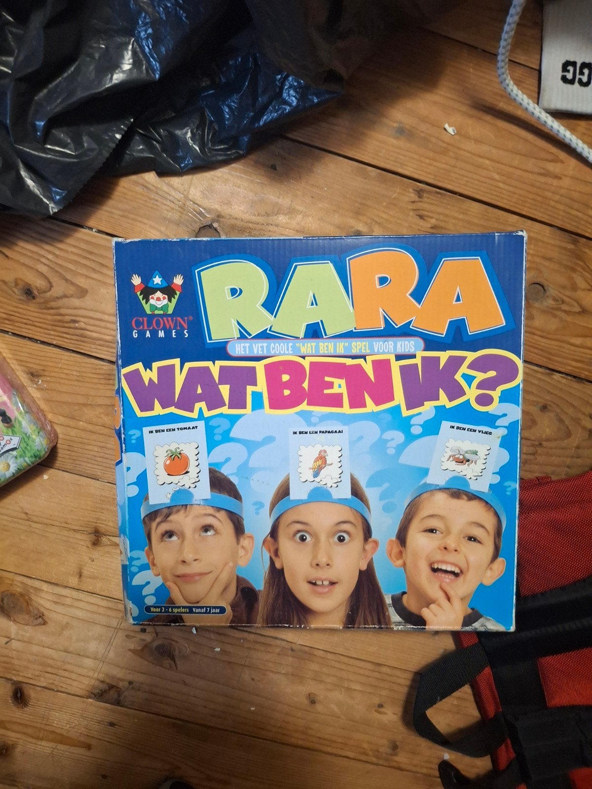 Rara Wat Ben Ik? - Het Coole Spel voor Kids, Drie of vier spelers, Ophalen of Verzenden, Gebruikt, Clown Games