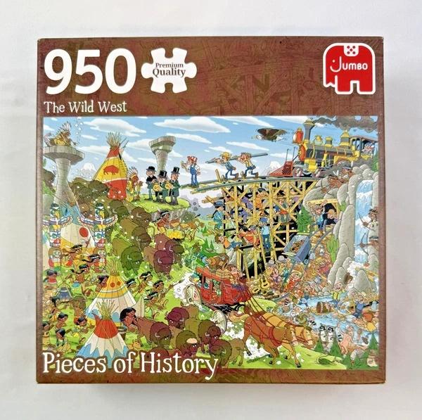 Jumbo Pieces of History Het Wilde Westen 950 Stukjes Puzzel, Verzenden, 500 t/m 1500 stukjes, Zo goed als nieuw, Legpuzzel