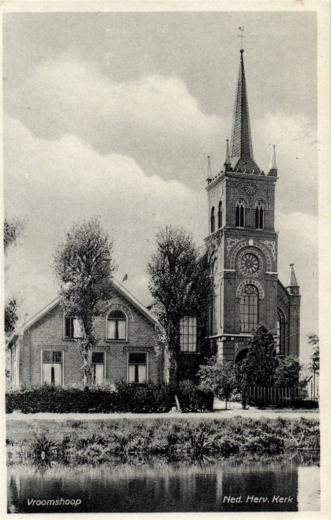Vroomshoop - Ned. Herv. Kerk - 1942 gelopen, Verzenden, 1940 tot 1960, Gelopen, Overijssel