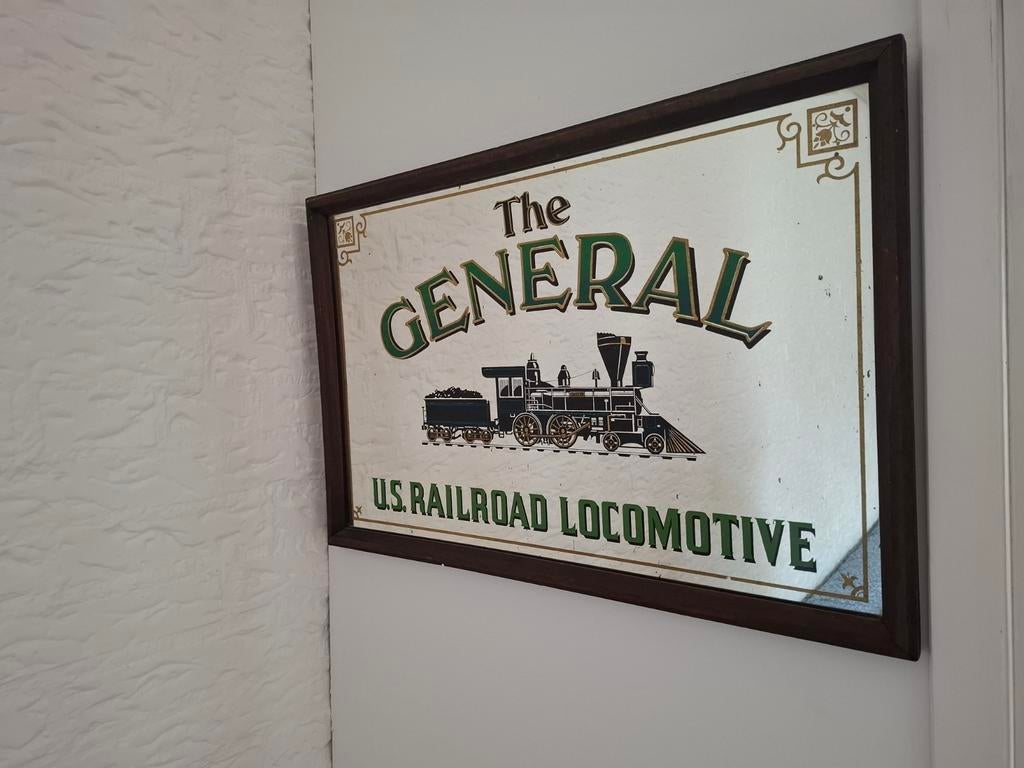 Spiegel Stoomtrein The General - U.S. Railroad, Verzamelen, Spoorwegen en Tramwegen, Gebruikt, Ophalen of Verzenden