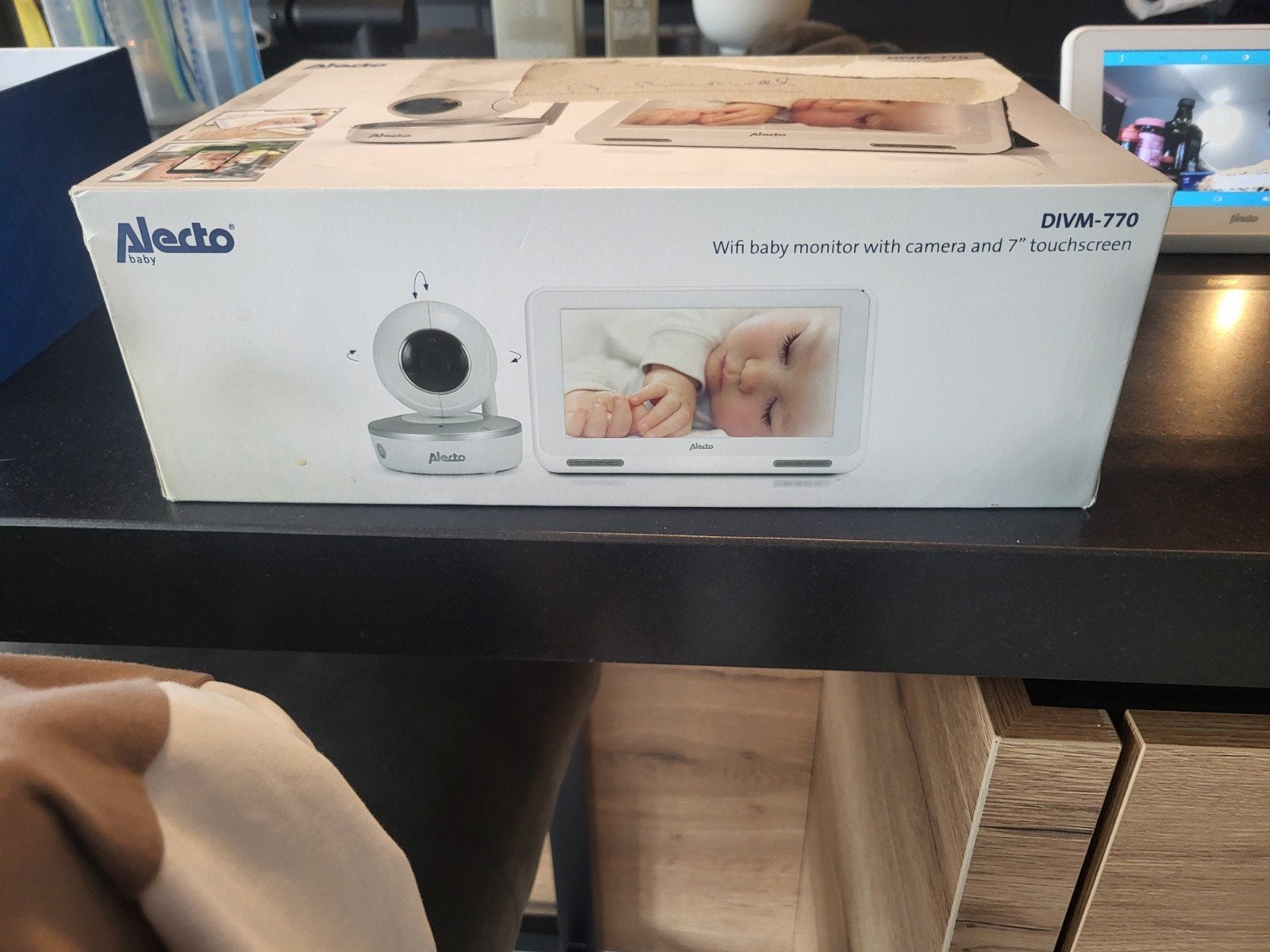 Alecto Baby  Wifi babyfoon met camera en 7" touchscr, Ophalen of Verzenden, Gebruikt, 250 meter of meer, Camera