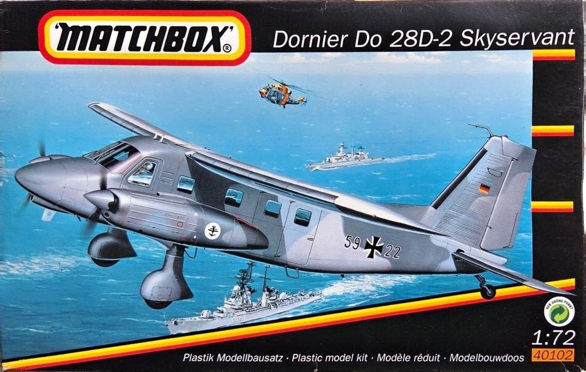 Matchbox Dornier Do 28D-2 Skyservant bouwmodel 1:72, Ophalen of Verzenden, 1:72 tot 1:144, Overige merken