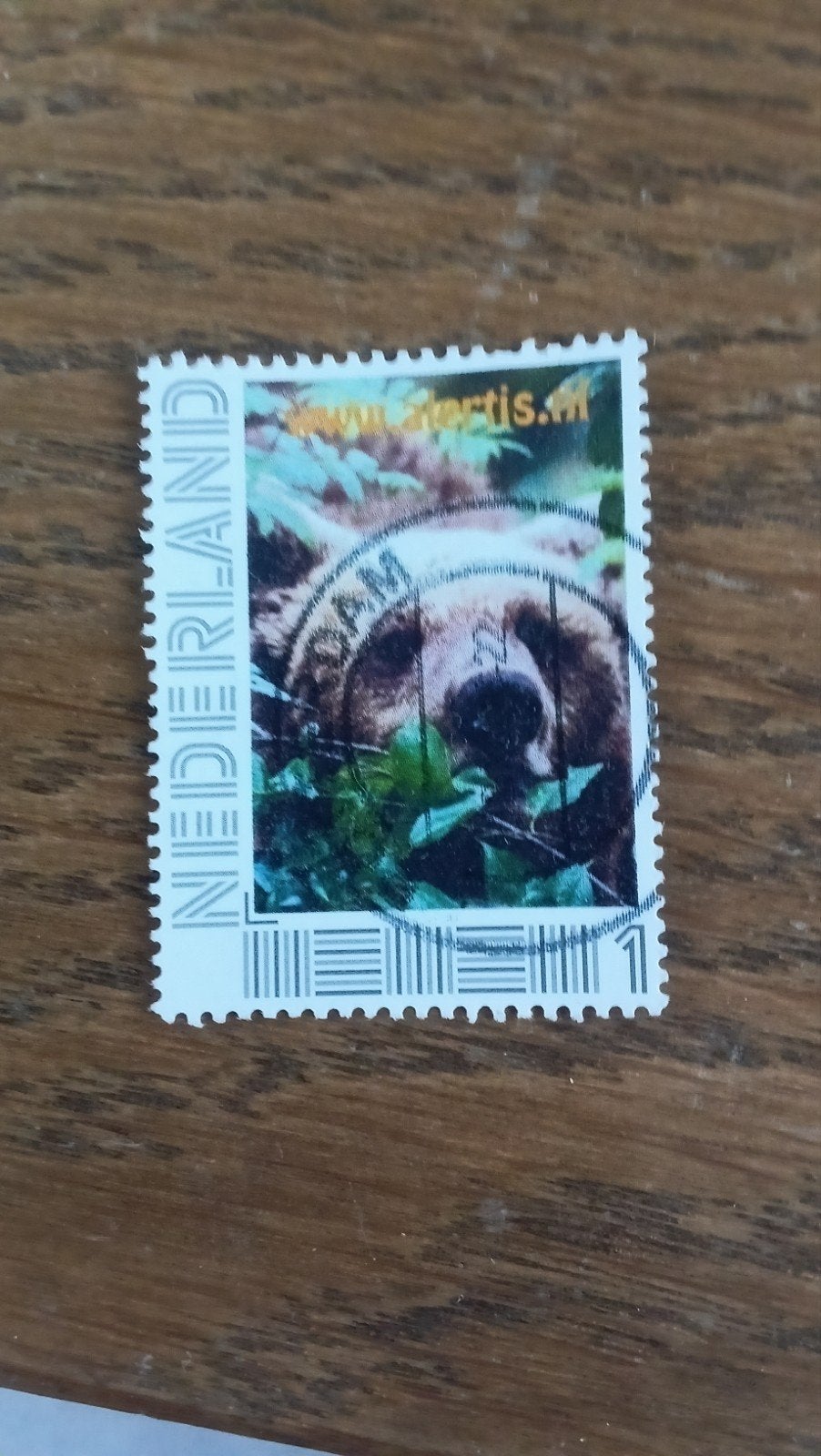 Gestempelde Persoonlijke Postzegel Nederland - Beer, Postzegels en Munten, Postzegels | Nederland, Ophalen of Verzenden, Na 1940