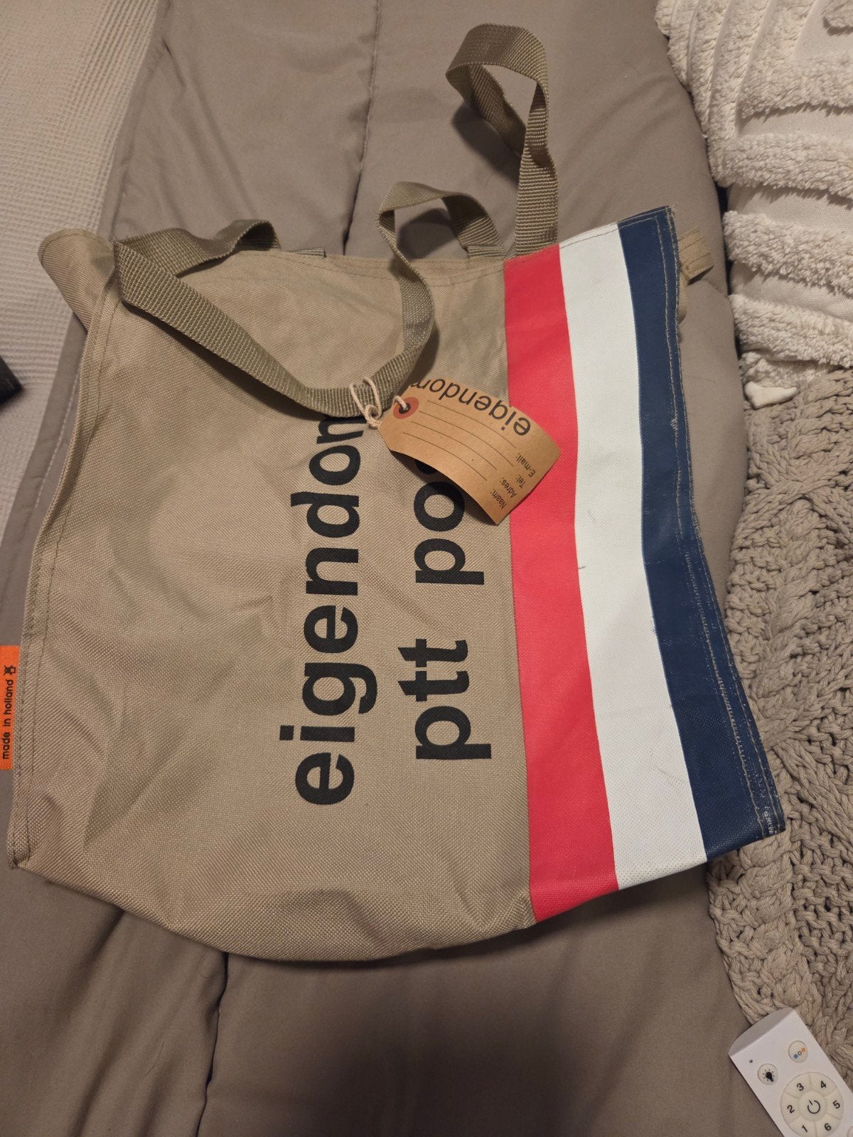 Unieke PTT Post tas, Ophalen of Verzenden, Nieuw, Beige, Shopper