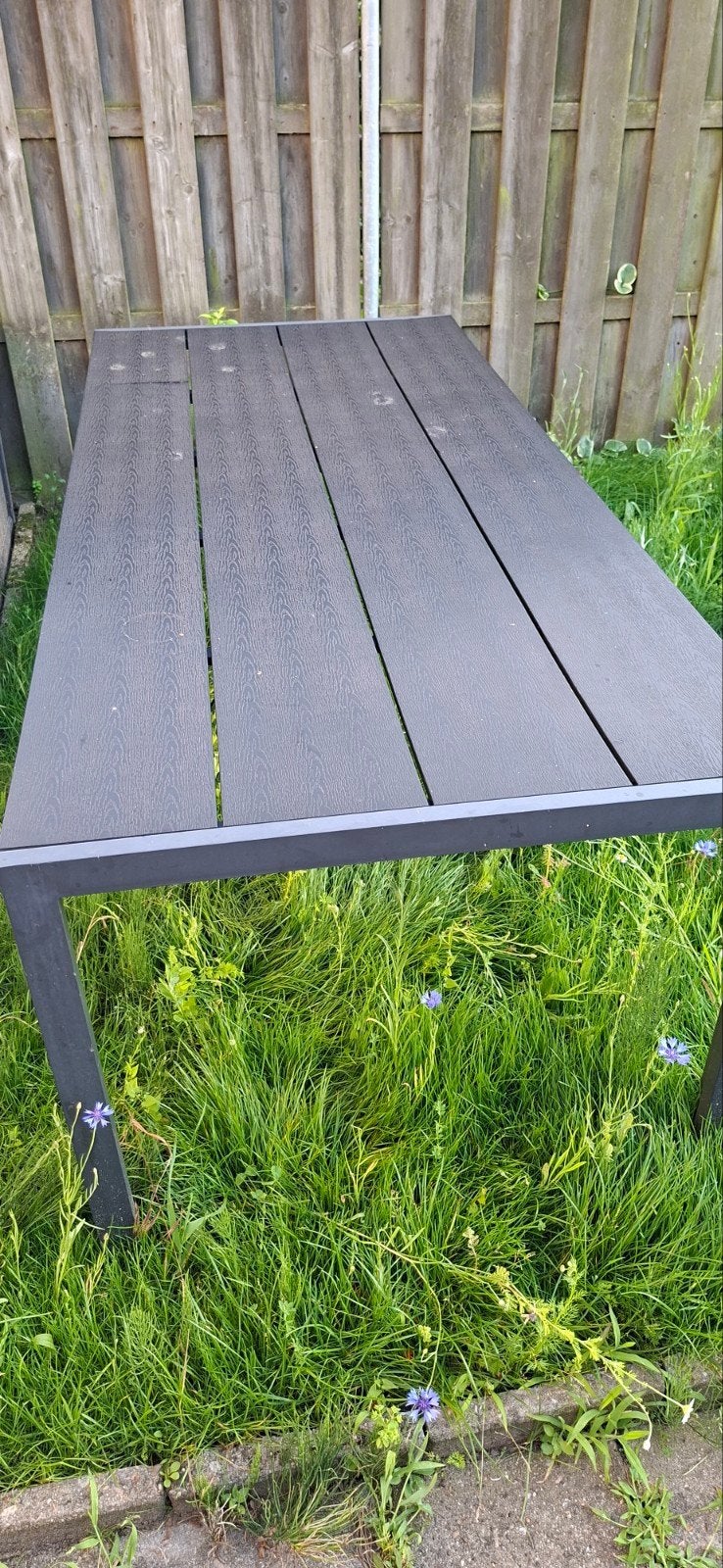 Tuintafel met beschadiging, Ophalen, Gebruikt, Rechthoekig