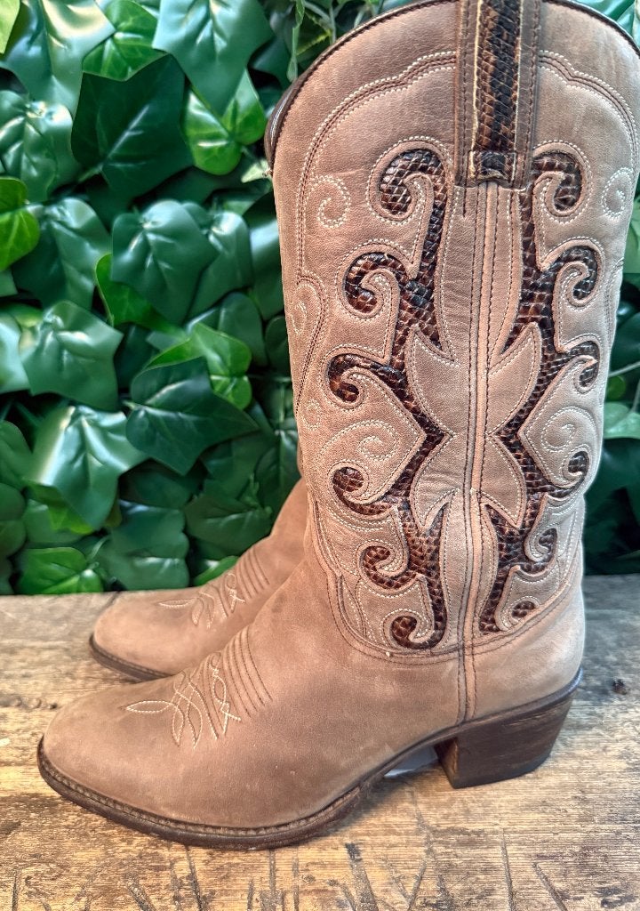 mooie laarzen met python leer van  Sendra maat 37, Bruin, Ophalen of Verzenden, Sendra, Gedragen