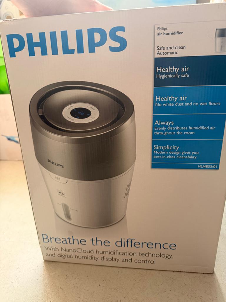 Philips 2000 series Luchtbevochtiger, Witgoed en Apparatuur, Airco's, Gebruikt, Mobiele airco, Minder dan 60 m³, 3 snelheden of meer