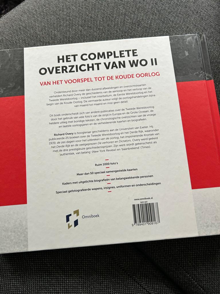Richard Overy - De Tweede Wereldoorlog, Boeken, Oorlog en Militair, Tweede Wereldoorlog, Richard Overy, Ophalen of Verzenden, Zo goed als nieuw
