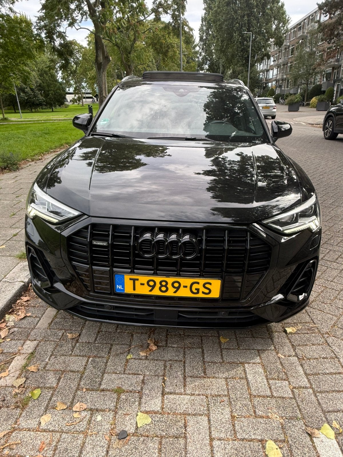 Audi Q3 45 Tfsi 230pk S Tronic Quattro 2019 Zwart, Auto's, Zwart, 1984 cc, Zwart, Vierwielaandrijving