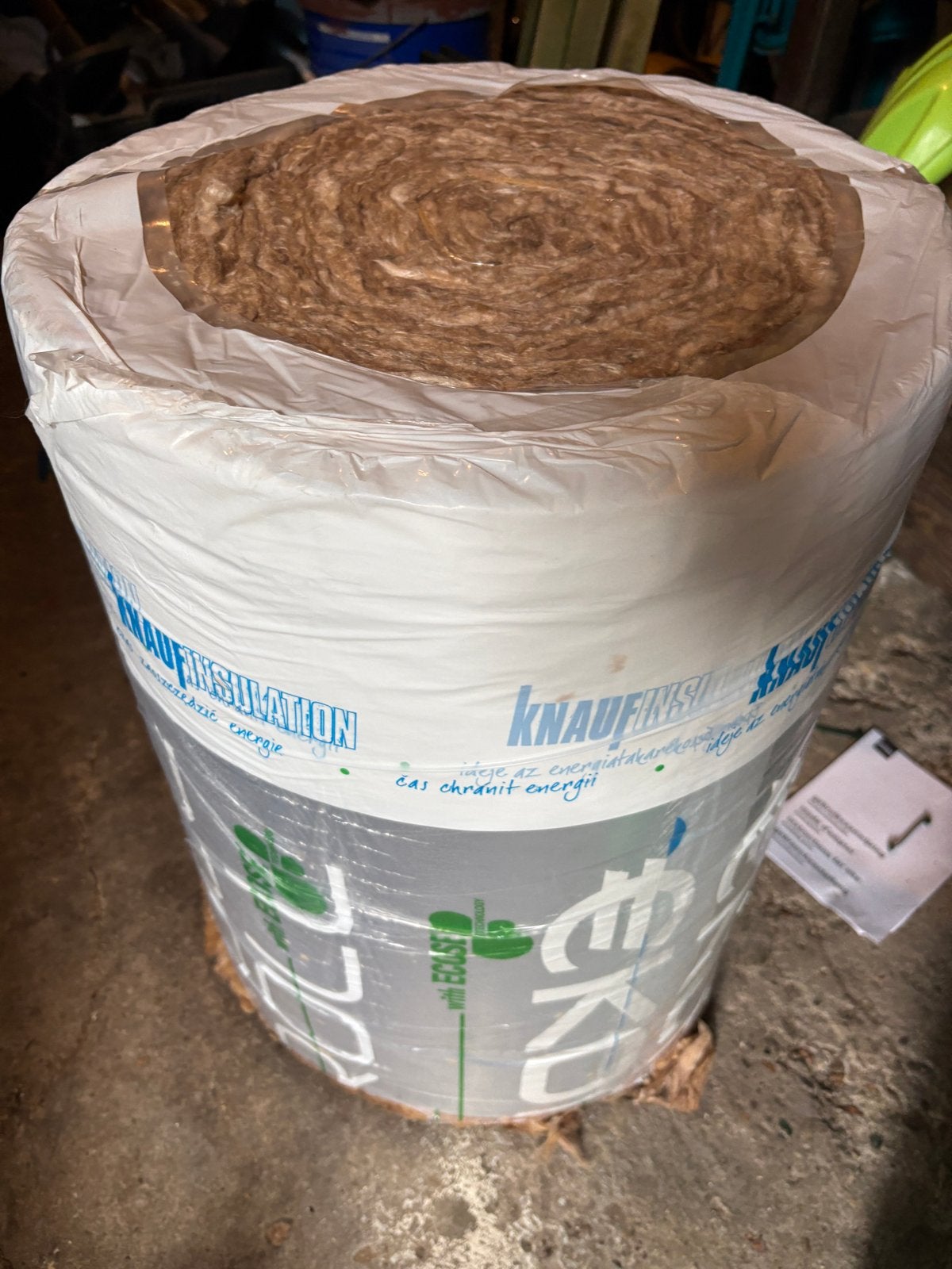 Knauf Insulation Ekoroll LFR 040 ALUK FLR Glaswol isolatie, 10 tot 15 m², 12 cm of meer, Nieuw, Glaswol