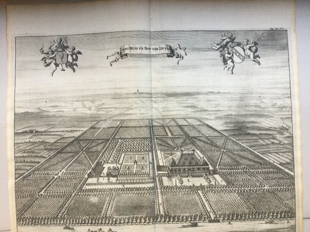 Oostkapelle, Huis en Hof ten Duyne, 1696, Stadsgezicht, 1600 - 1699, 38 cm, 34 cm