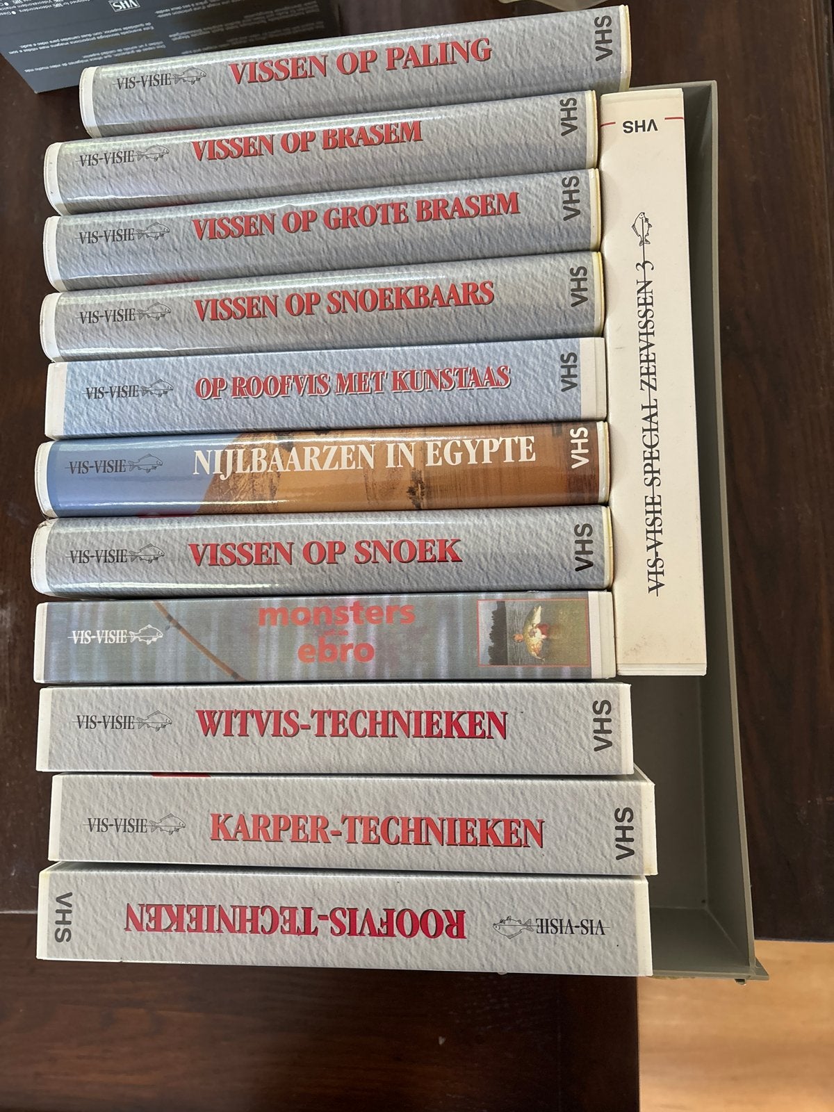 VIS-VISIE VHS Collectie: Vissen op Paling, Snoek, Brasem e.a, Gebruikt, Documentaire, Alle leeftijden, Ophalen of Verzenden