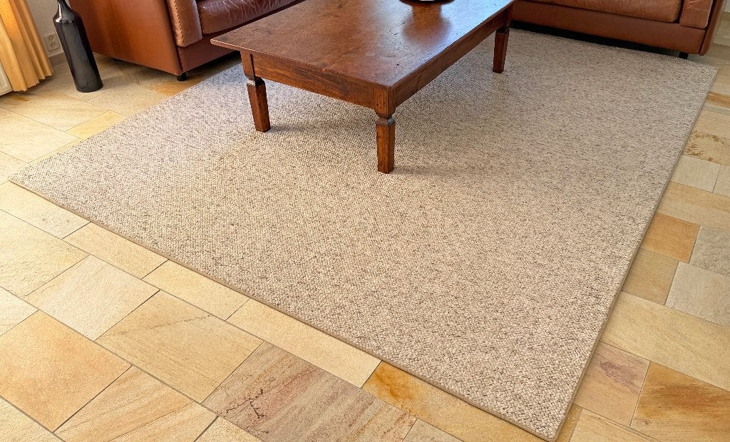 Vloerkleed, Ophalen, Gebruikt, Grijs, 200 cm of meer