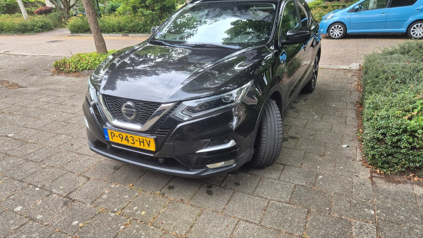 Nissan Qashqai 1.2 Dig-t 85KW 2WD CVT 2018 Zwart, Auto's, Nissan, 4 cilinders, Leder en Stof, Zwart, Bedrijf