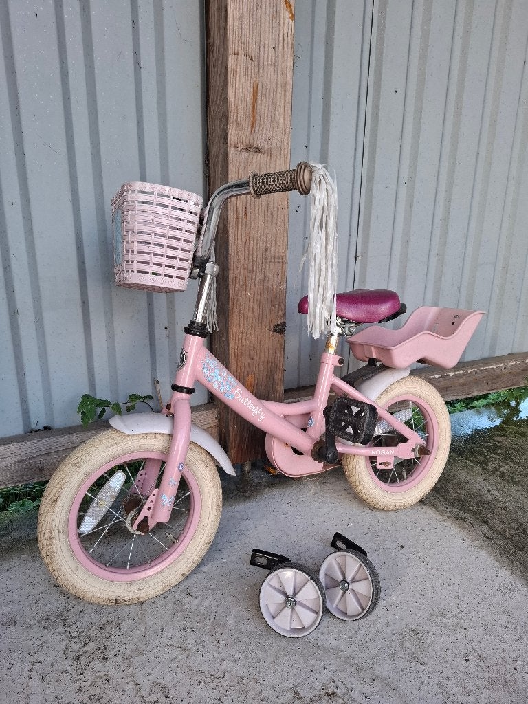 Kinderfiets 12", Fietsen en Brommers, Ophalen, Terugtraprem, Zijwieltjes, Gebruikt