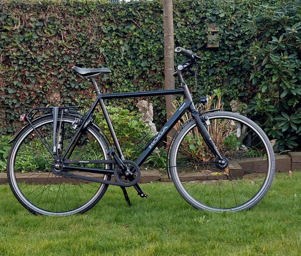 KOGA MIYATA CITYLITE herenfiets, 60 cm zwart., Ophalen, Gebruikt, Velgrem, 57 tot 61 cm