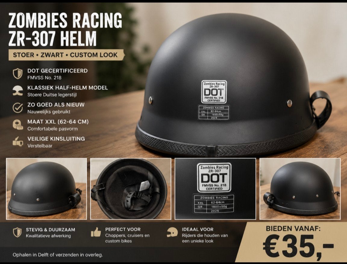 Nieuwe helm, Fietsen en Brommers, Brommerhelmen, Ophalen of Verzenden, Nieuw