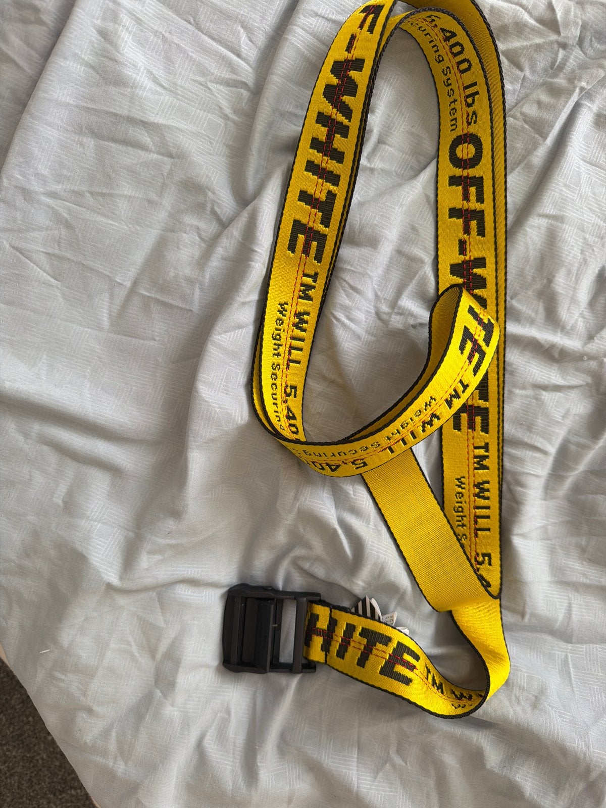 Off-White Gele Industriële Riem, Overige kleuren, Heupriem, Ophalen of Verzenden, Zo goed als nieuw