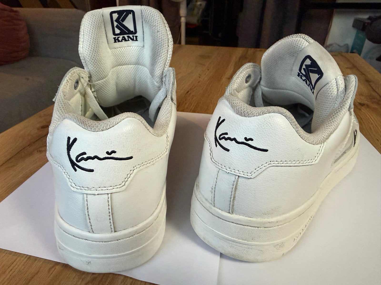 Witte originele Karl Kani sneakers, Kleding | Heren, Ophalen of Verzenden, Zo goed als nieuw, Wit, Sneakers of Gympen