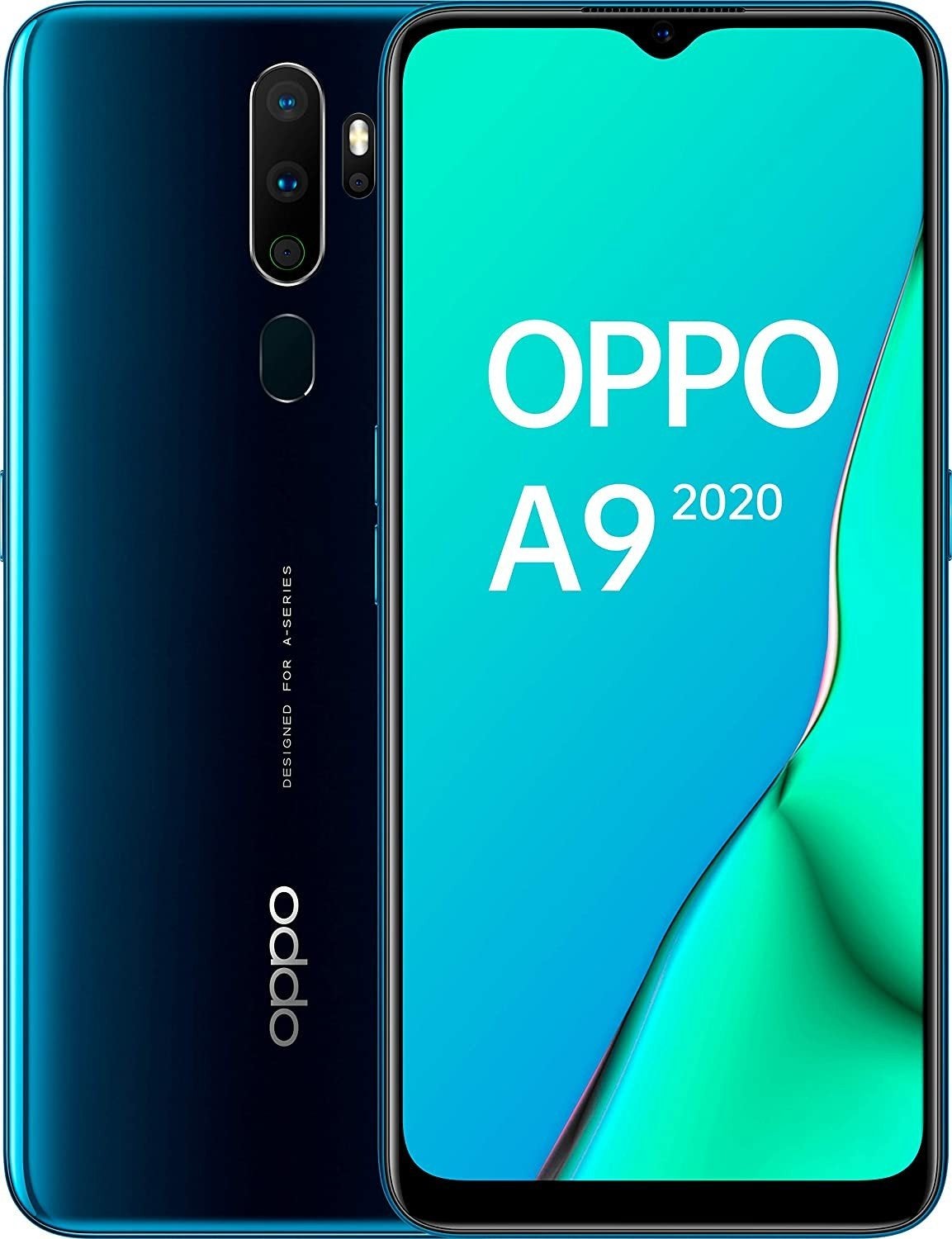 OPPO A9 2020 - Blauw -, Telecommunicatie, Mobiele telefoons | Overige merken, Ophalen of Verzenden, Zo goed als nieuw, 6 megapixel of meer