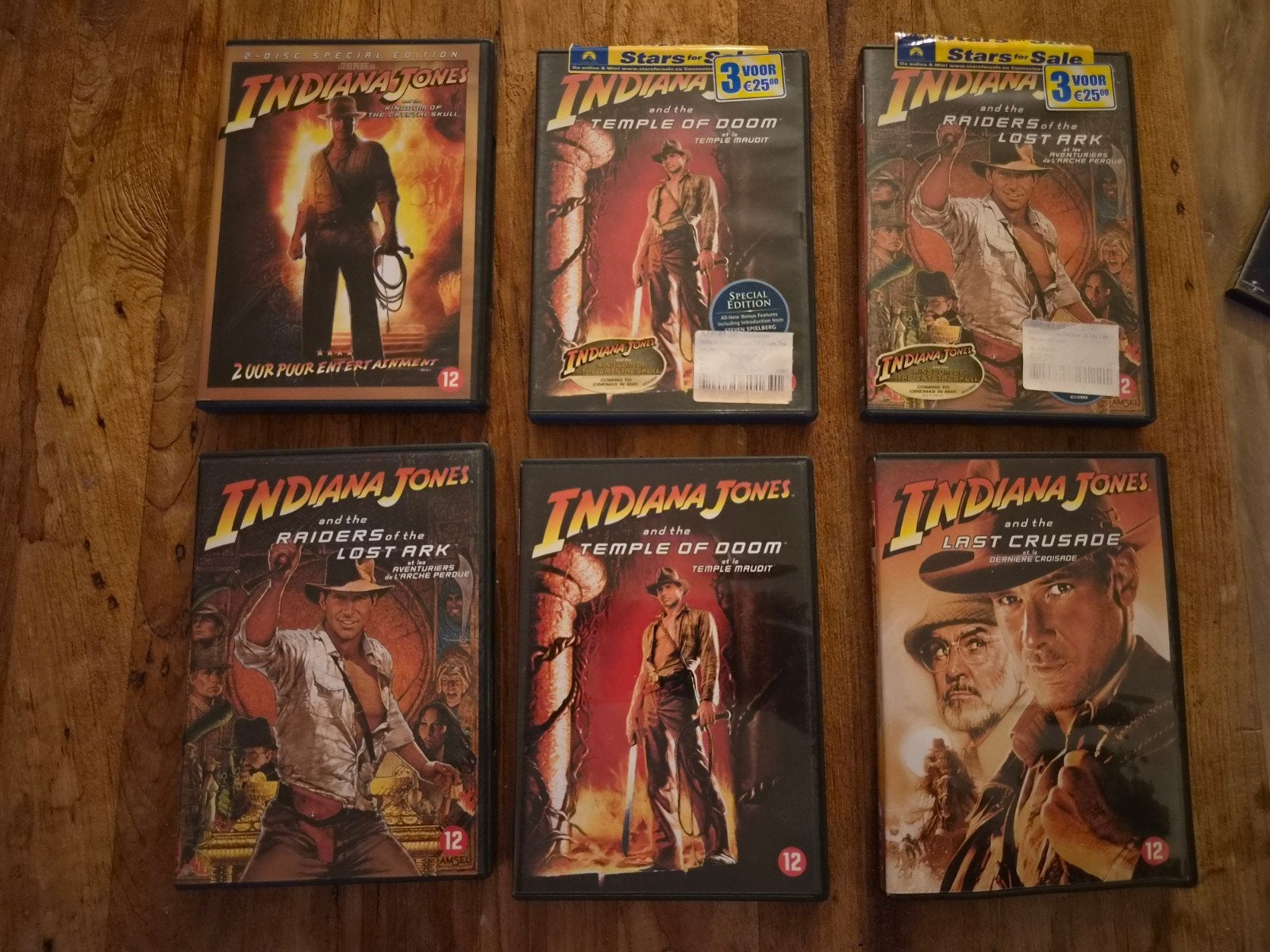 6 delige Indiana Jones dvd collectie, Ophalen, Zo goed als nieuw