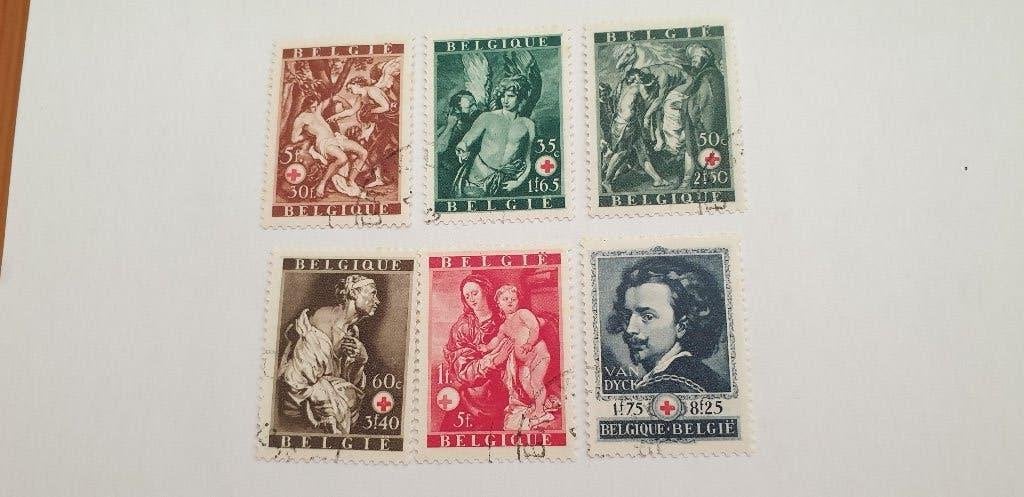 7126 belgie 1944 rode kruis setje, Postzegels en Munten, Verzenden