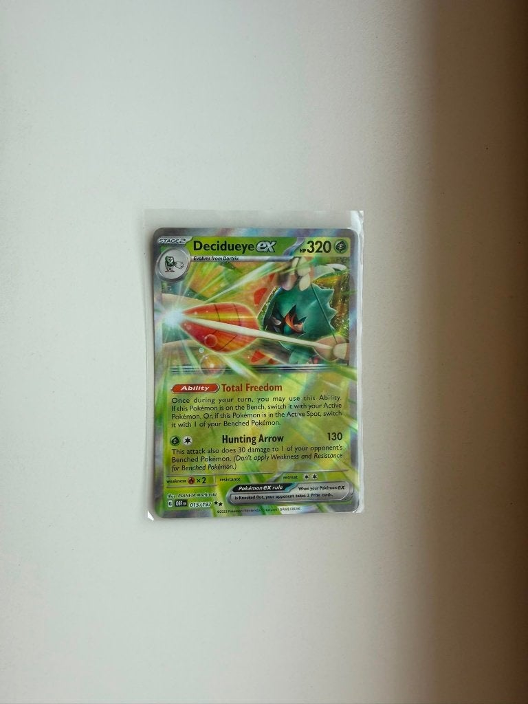 Decidueye EX 015 Obsidian Flames, Ophalen of Verzenden, Nieuw, Losse kaart, Foil