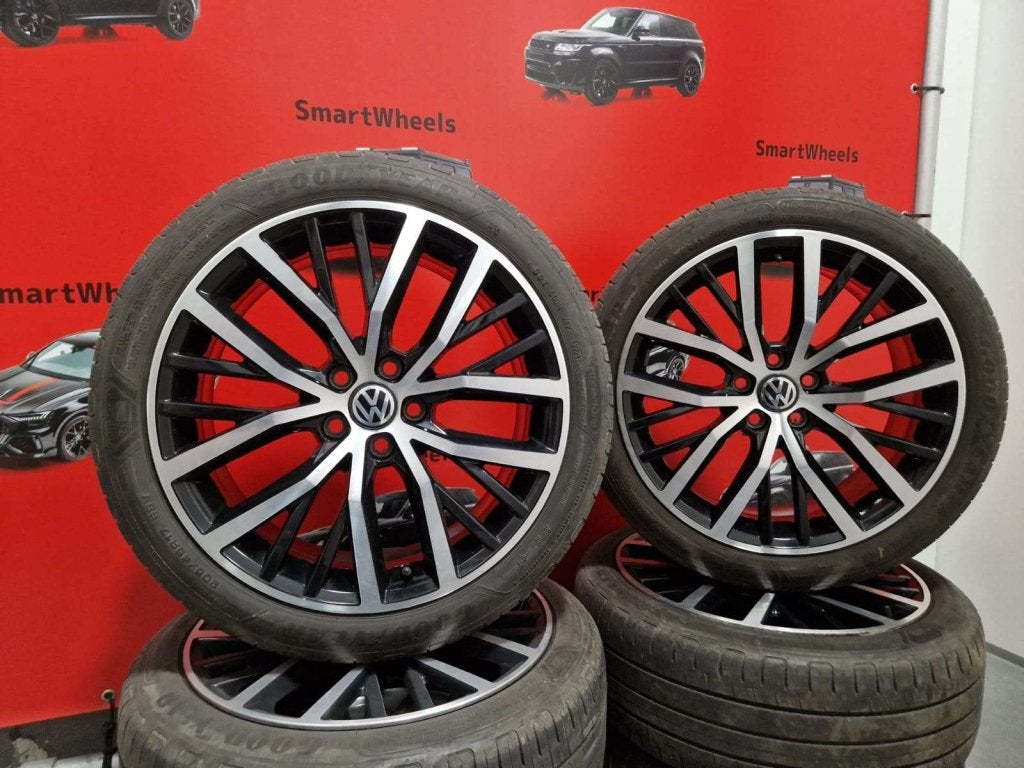 17 inch ORIGINEEL VOLKSWAGEN R-LINE PARABOLICA POLO VELGEN, Auto-onderdelen, Banden en Velgen, Niet ingevuld, Velg(en), Niet ingevuld