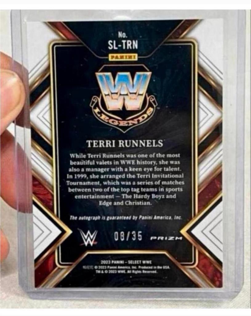 2023 Panini Select WWE Terri Runnels limited + Handtekening, Verzamelen, Sportartikelen en Voetbal, Spelerskaart, Nieuw, Ophalen of Verzenden