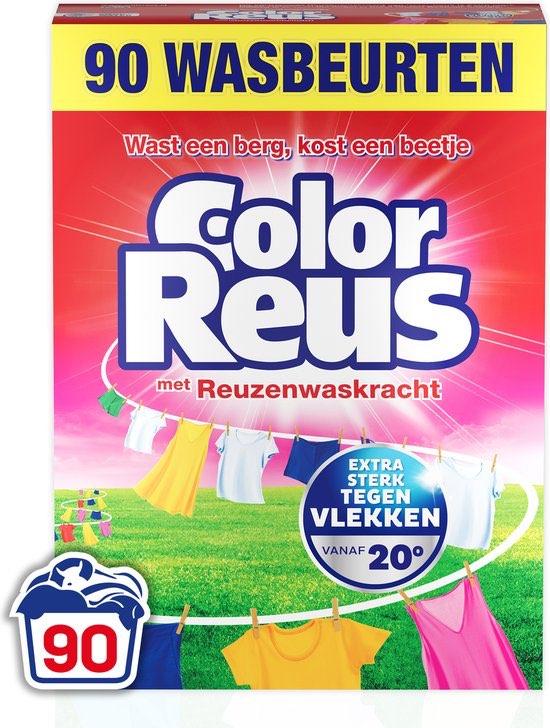 Color Reus Waspoeder Wasmiddel - Voordeelpak 90 wasbeurten, Huis en Inrichting, Schoonmaakartikelen, Verzenden