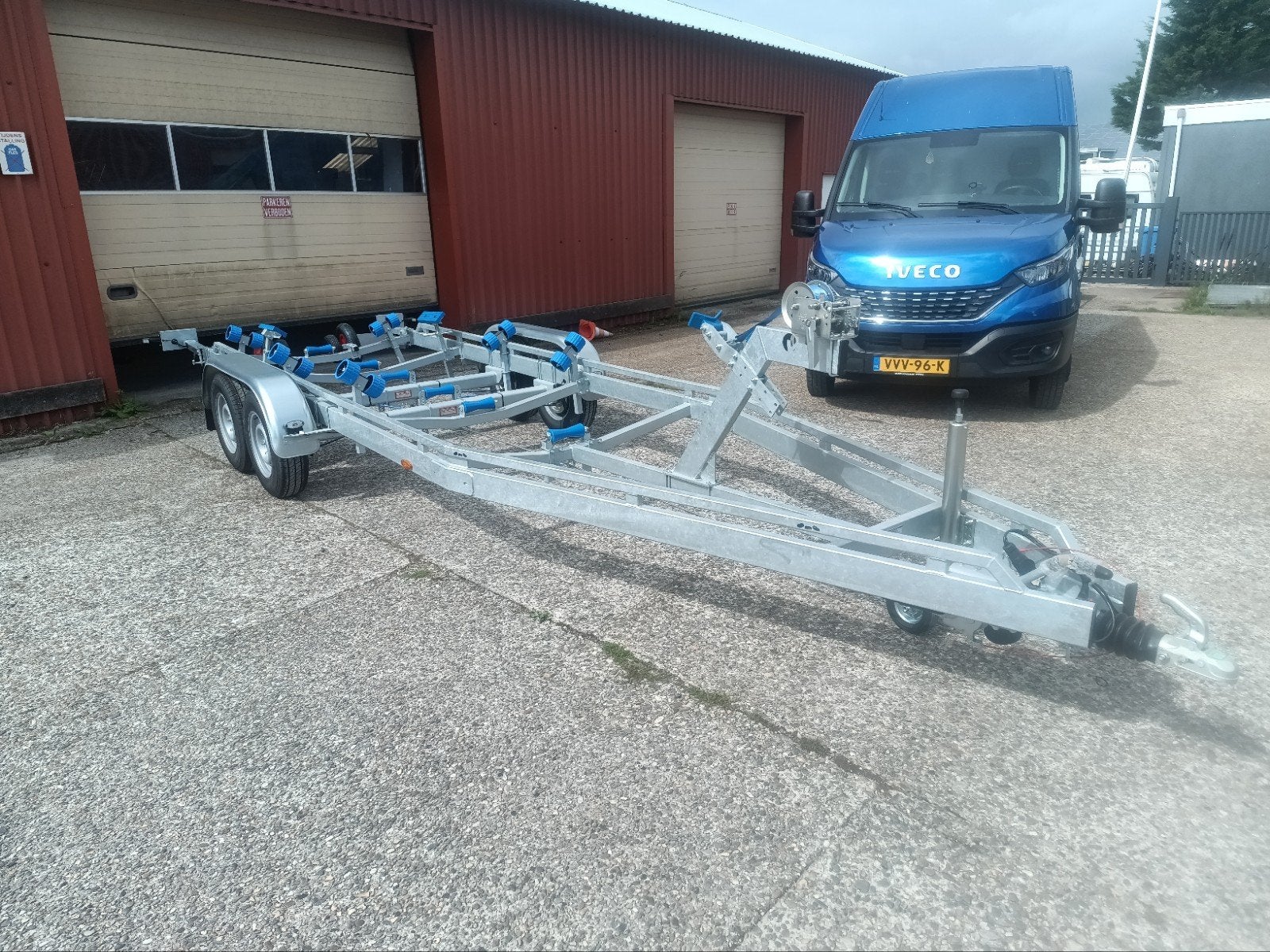 Vlemmix 700x220 3500kg boottrailer - Nieuwstaat, Ophalen, Sloepentrailer, 6 tot 9 meter, Zo goed als nieuw