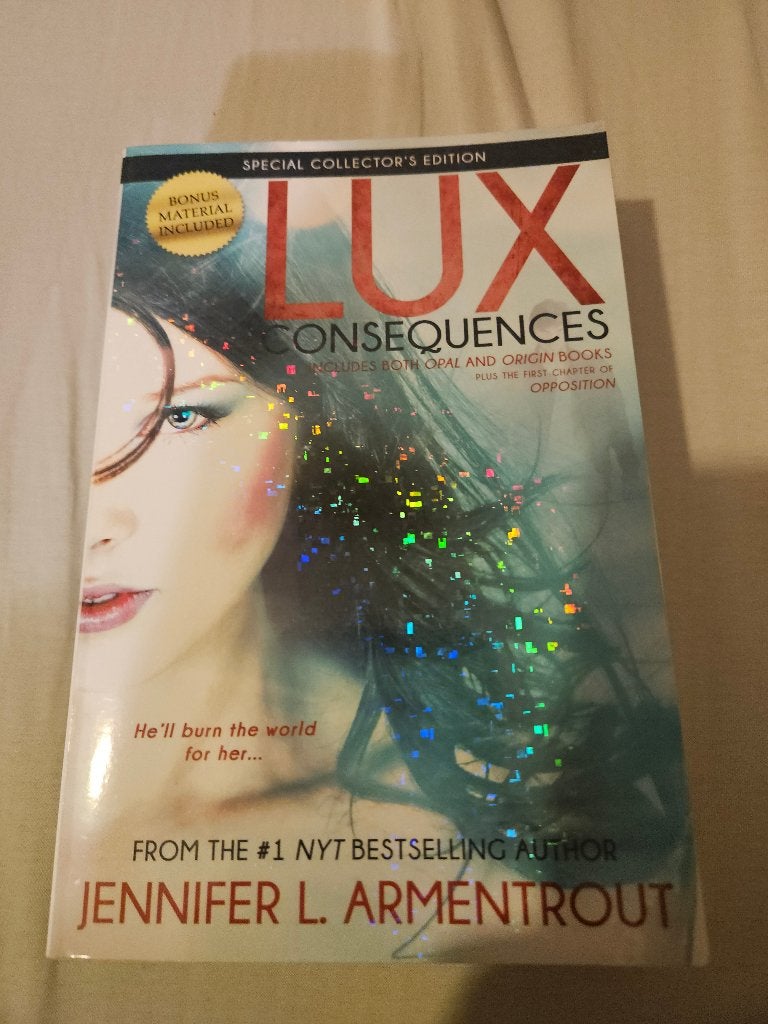 Lux: Consequences (Opal And Origin) (Jennifer L Armentrout), Boeken, Ophalen of Verzenden, Gelezen