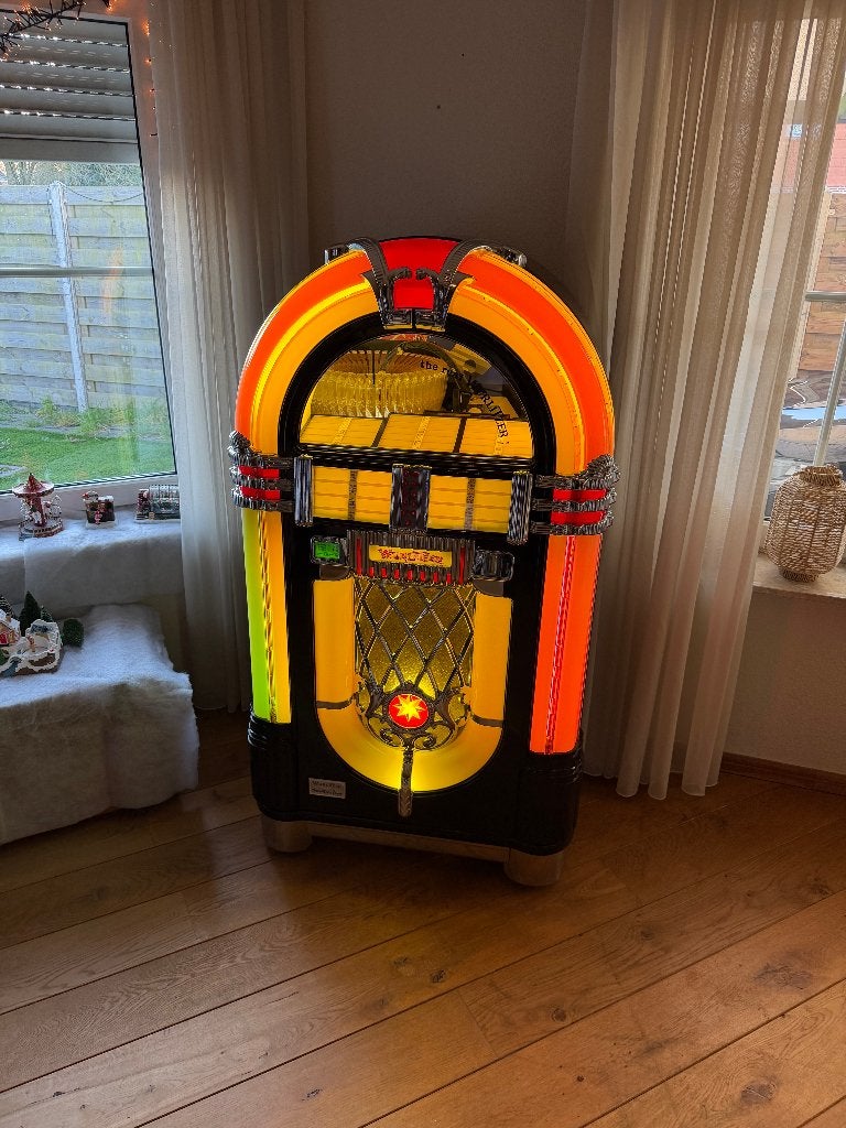 Wurlitzer 1015 OMT Vinyl Single Juke Box Gezocht Gevraagd, Gebruikt, Wurlitzer, 1970 tot heden, Ophalen