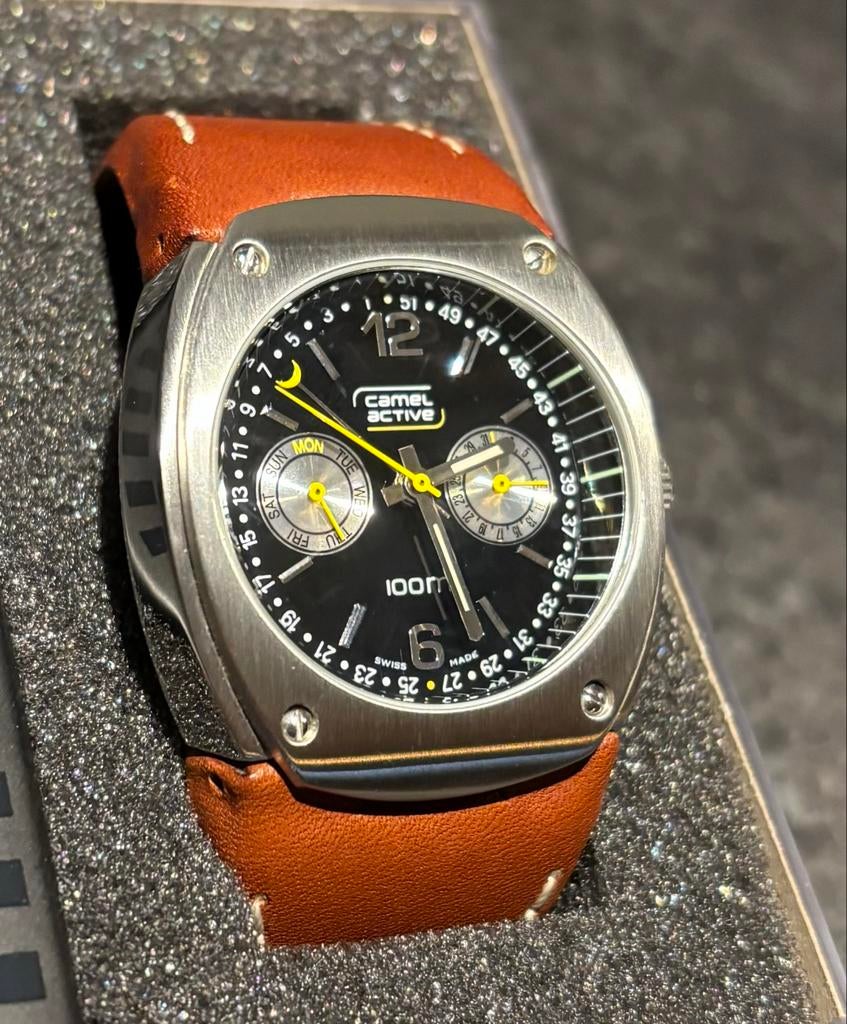 Camel Active Herenhorloge, Swiss Made, Sieraden, Tassen en Uiterlijk, Horloges | Heren, Zo goed als nieuw, Polshorloge, Overige merken