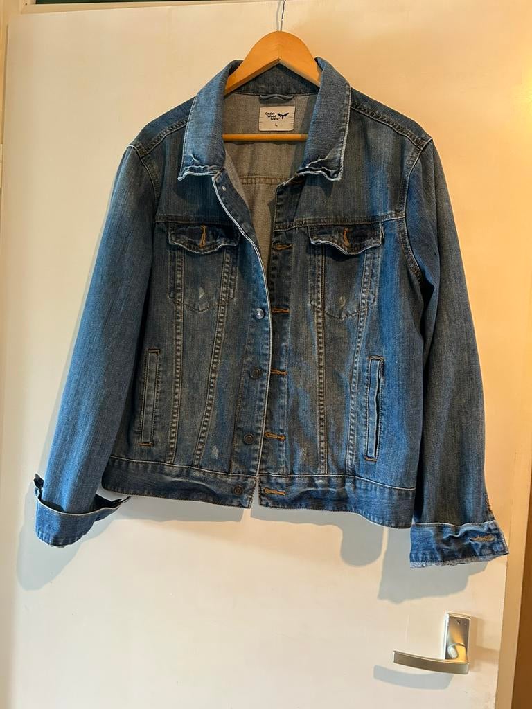 Cedar Wood State jeansjasje mt L, Ophalen of Verzenden, Zo goed als nieuw, Maat 42/44 (L), Blauw
