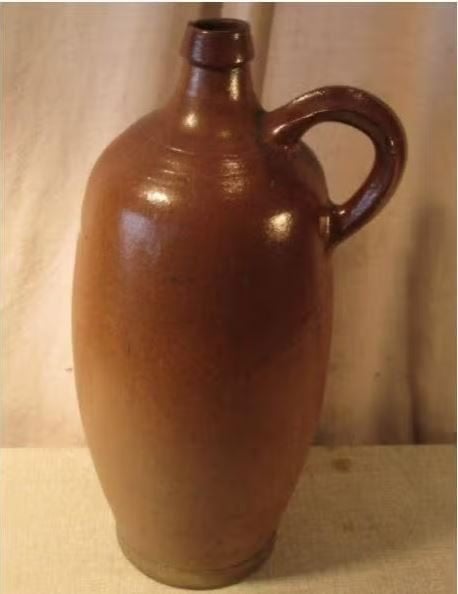 Mooi antieke bruine Kruik in aardewerk - 38cm, Antiek en Kunst, Antiek | Keramiek en Aardewerk, Ophalen of Verzenden