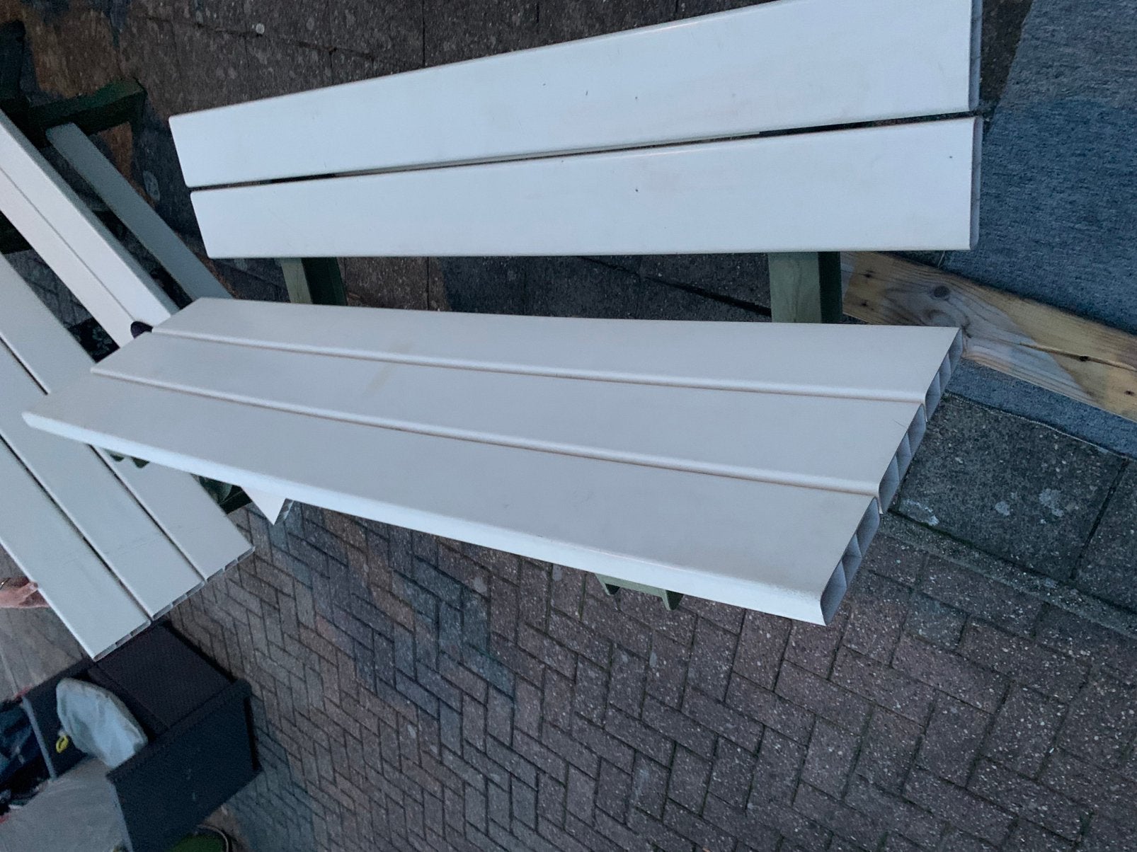 Tafel en stoelen tuin, Tuin en Terras, Ophalen, Zo goed als nieuw, Hout