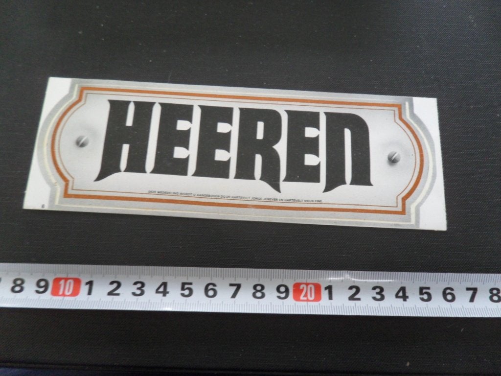 sticker HHEREN, Verzamelen, Ophalen of Verzenden, Zo goed als nieuw
