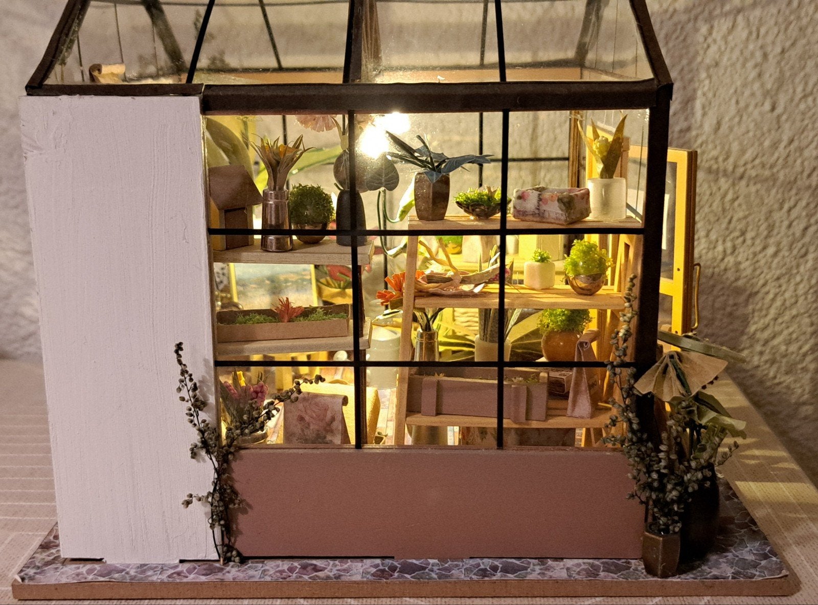 Miniatuur kas met verlichting - DIY modelbouw, Ophalen