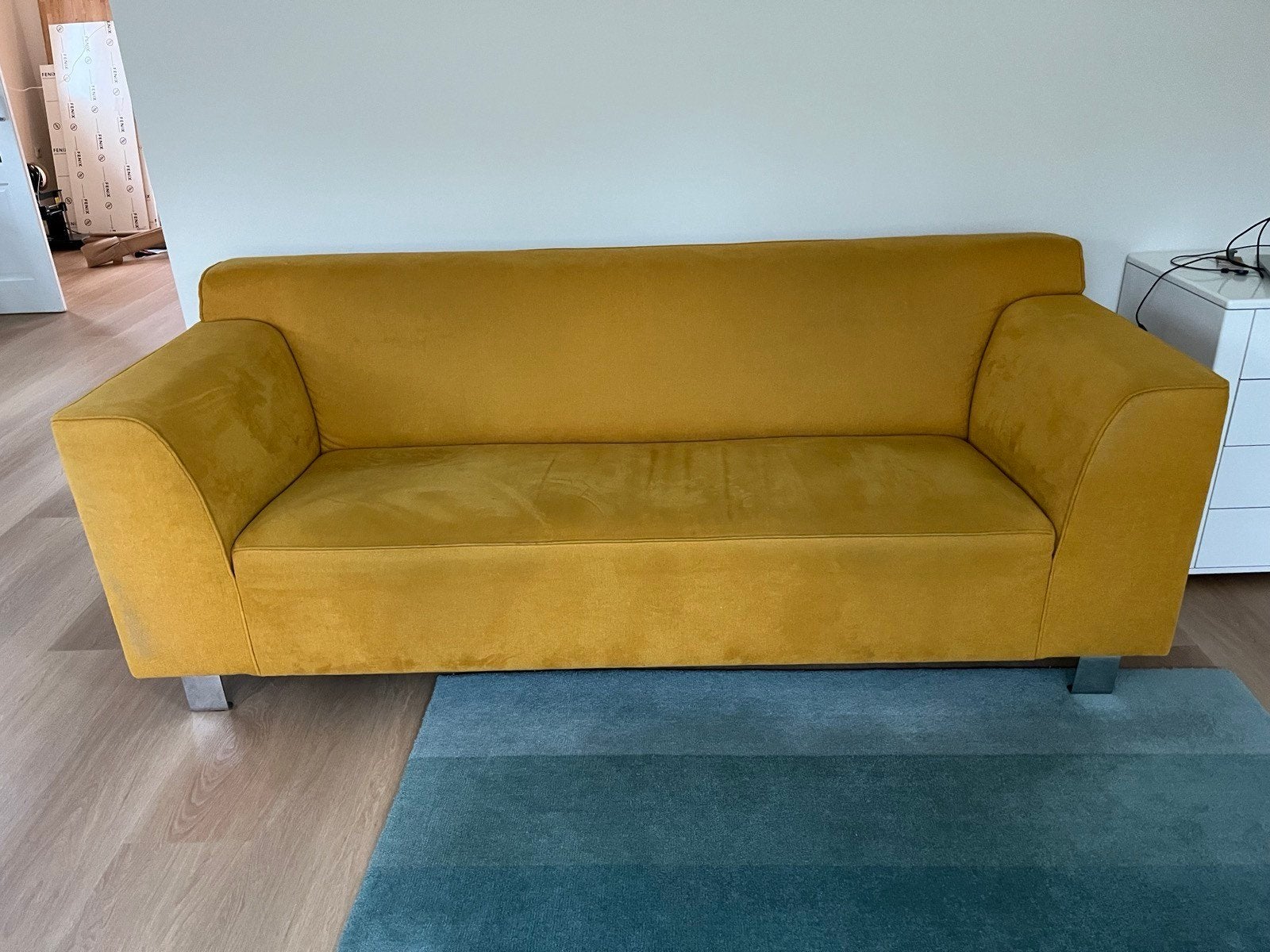 Trendhopper bank 2,5 zits, Gebruikt, Driepersoons, 75 tot 100 cm, Ophalen of Verzenden