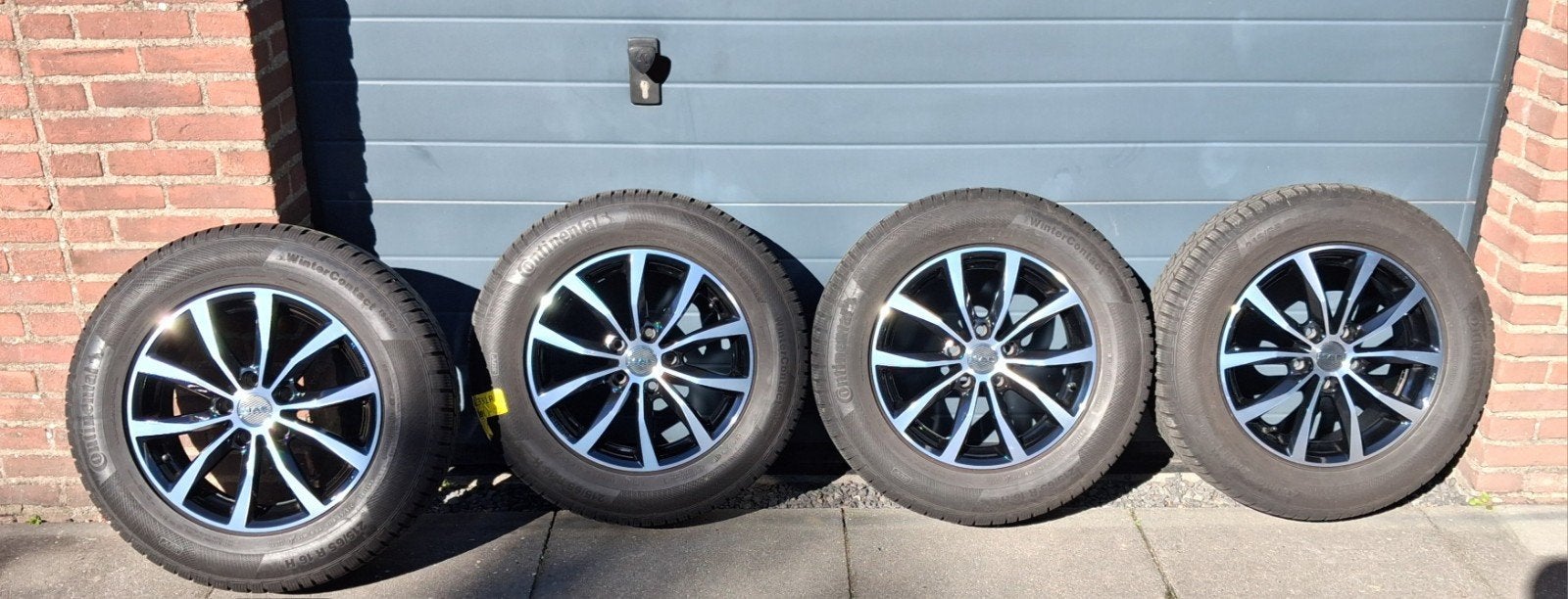 Continental TS850p Winterbanden met MAK velgen, Ophalen, 16 inch, Banden en Velgen, Winterbanden