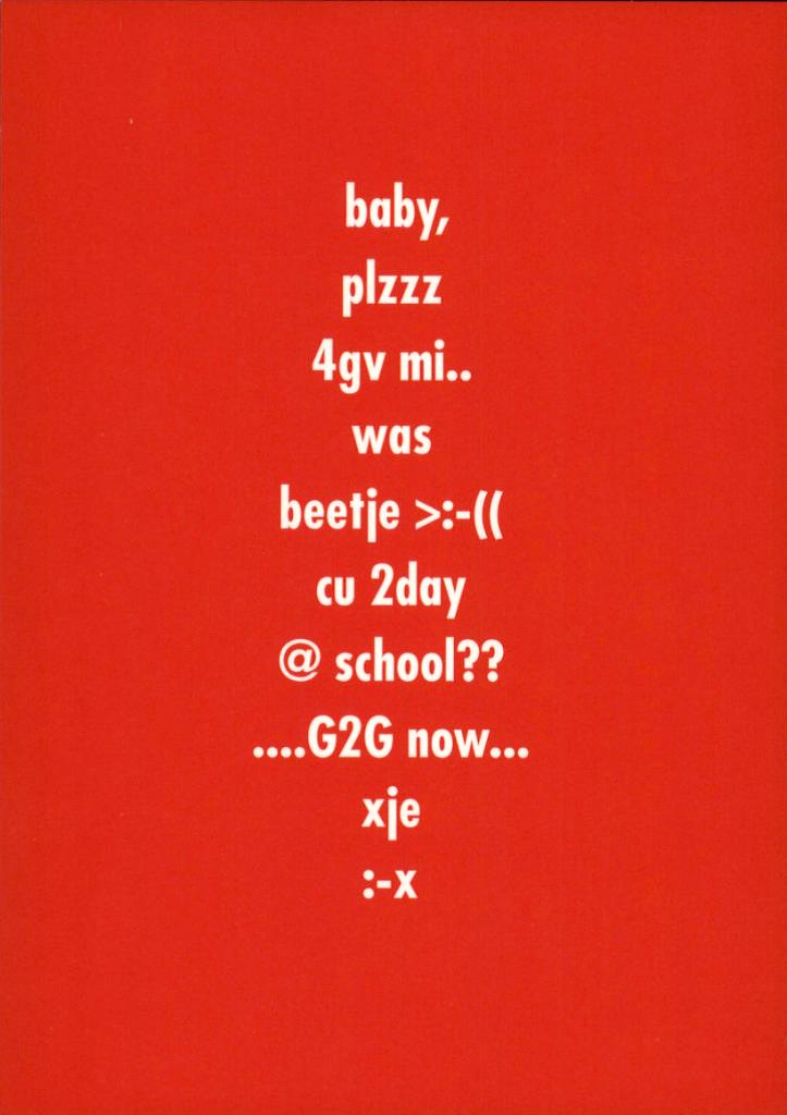 babt, plzzz 4gv mi...Kitkat, Verzamelen, Verzenden, 1980 tot heden, Ongelopen, Overige thema's