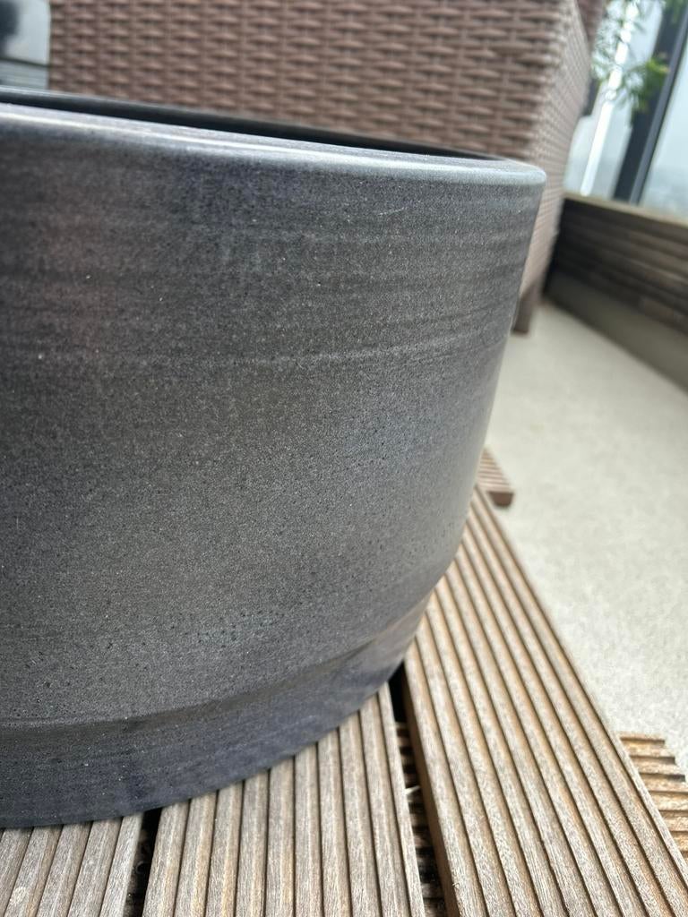 XXL Mobach planten pot in uitstekende staat, Ophalen, Steen, Minder dan 30 cm, Rond