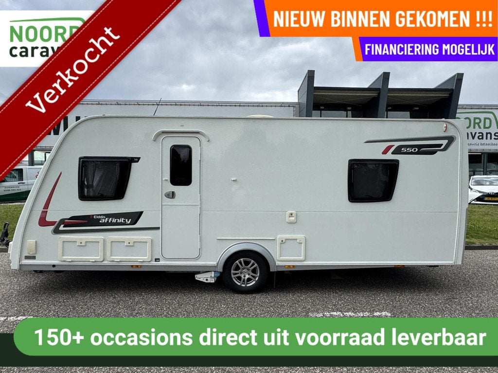 Elddis 550 AFFINITY, ALDE KACHEL!, MOVER, VOORTENT, LUIFEL, Caravans en Kamperen, Caravans, Elddis, 7 tot 8 meter, Bedrijf, Luifel