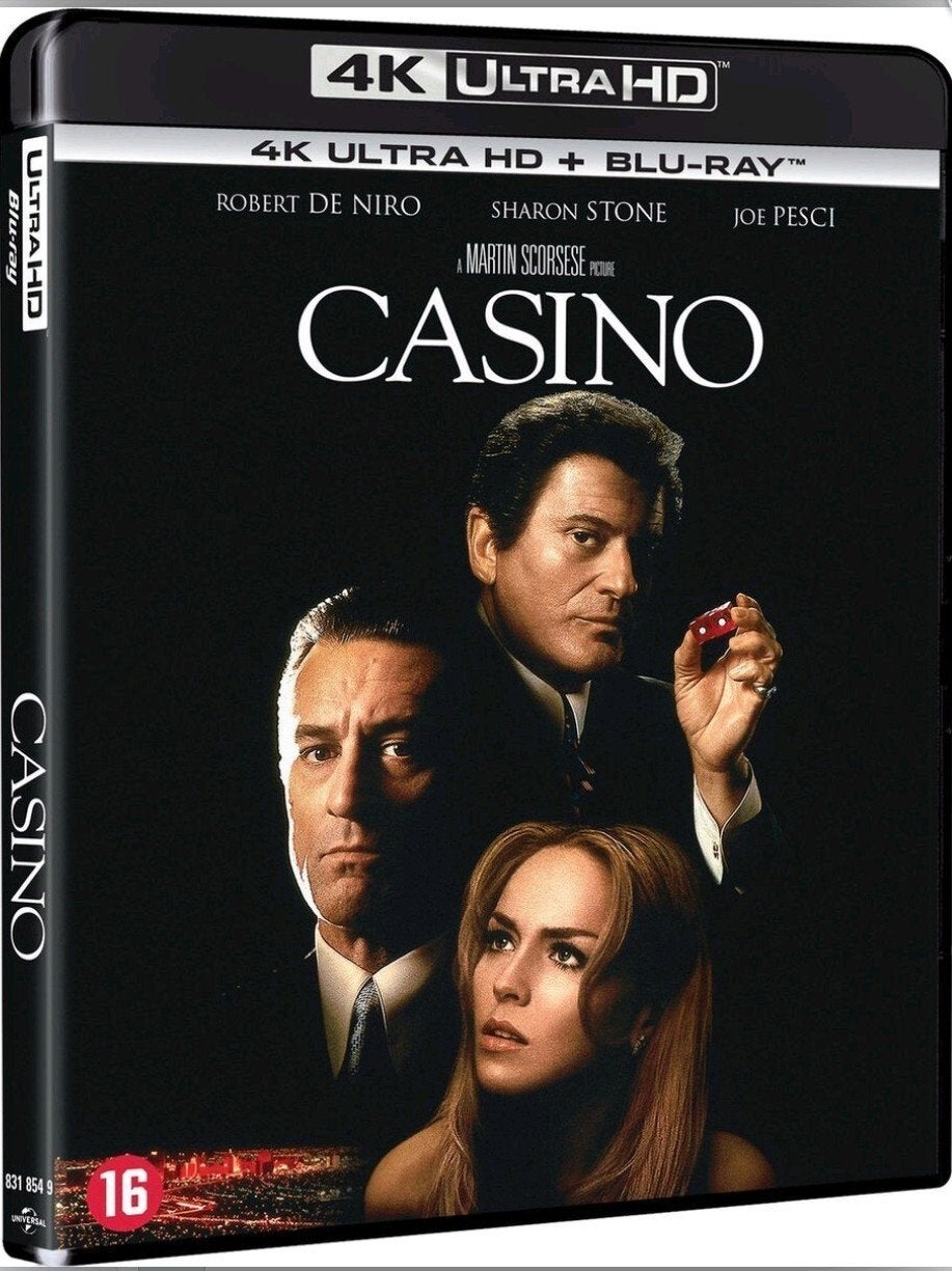 Casino 4K UHD/Ultra HD Blu-Ray NL (Geseald) IMDb 8.4 OOP, Cd's en Dvd's, Blu-ray, Vanaf 18 jaar, Engels, Film, Nederlands