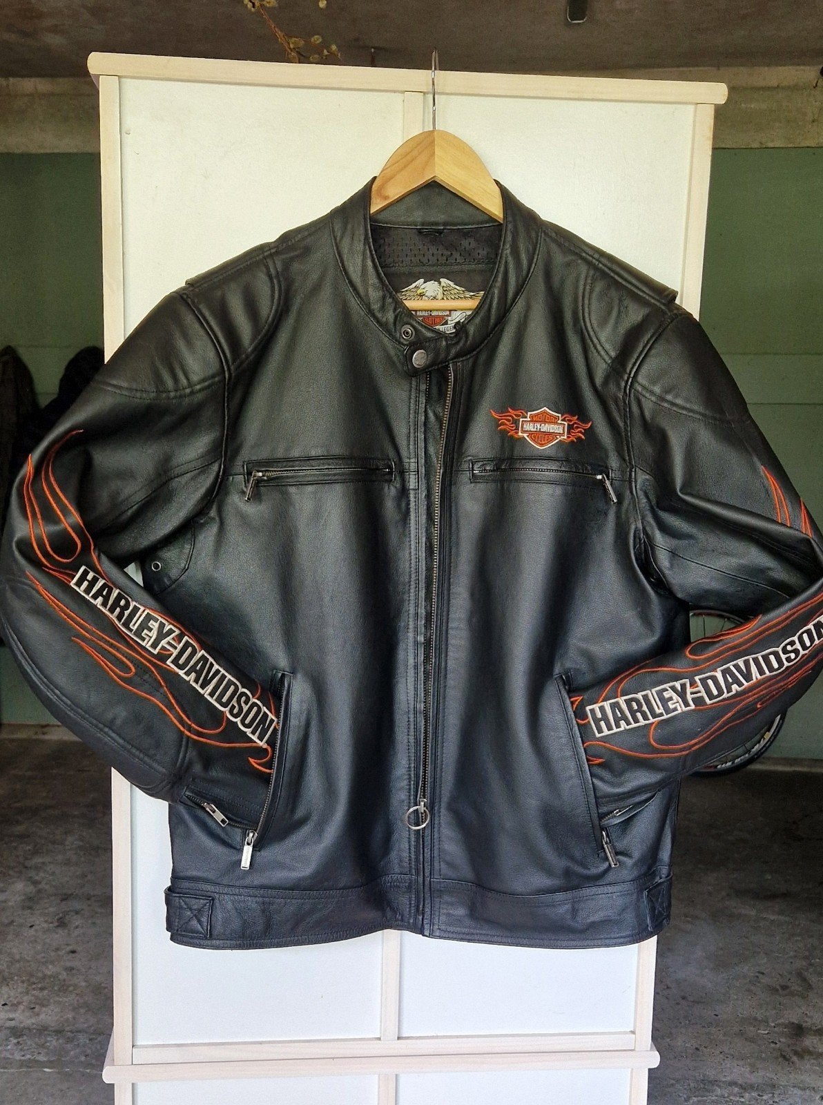 Bijna niet gedragen Harley Davidson jas, Ophalen, Heren, Jas | leer, Harley Davidson. Origineel.