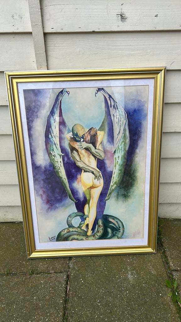 Demon Lover Boris Vallejo  replica, Antiek en Kunst, Ophalen