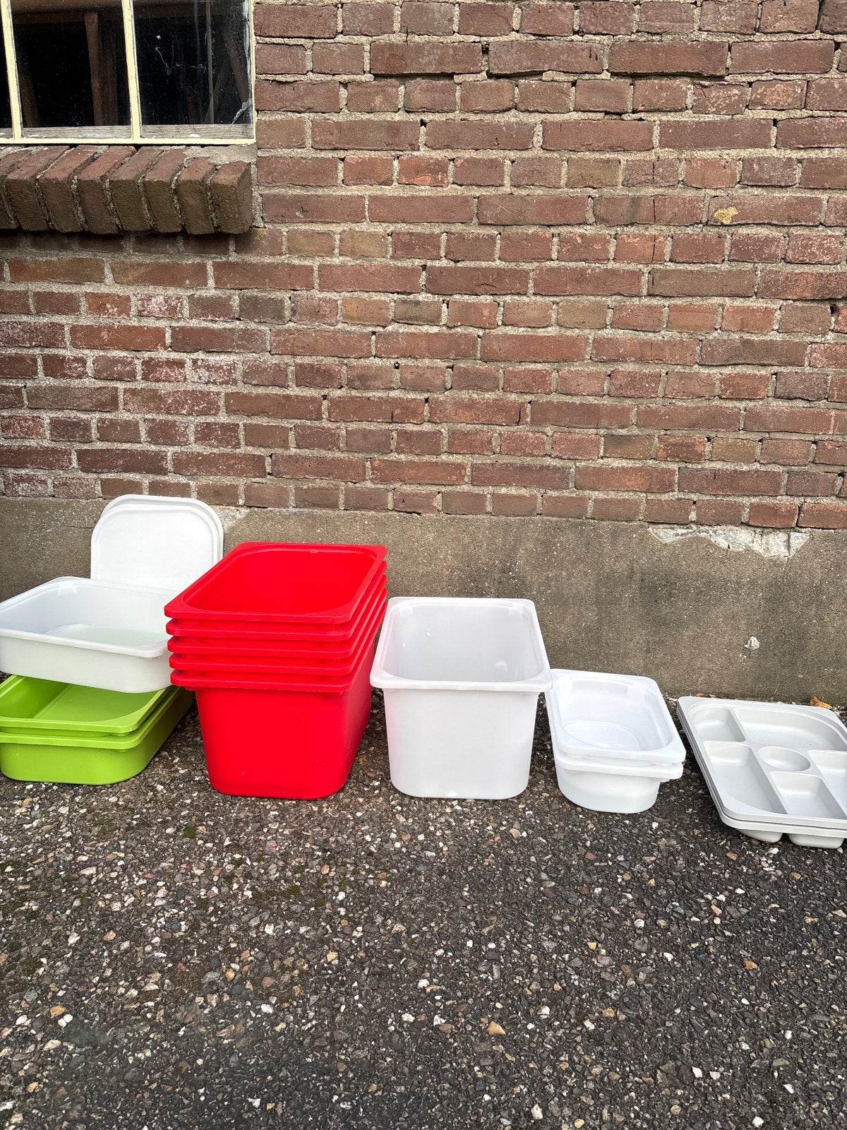 IKEA Trofast bakken - Groot, middel en klein, Ophalen of Verzenden, Gebruikt, Meerkleurig, Kunststof